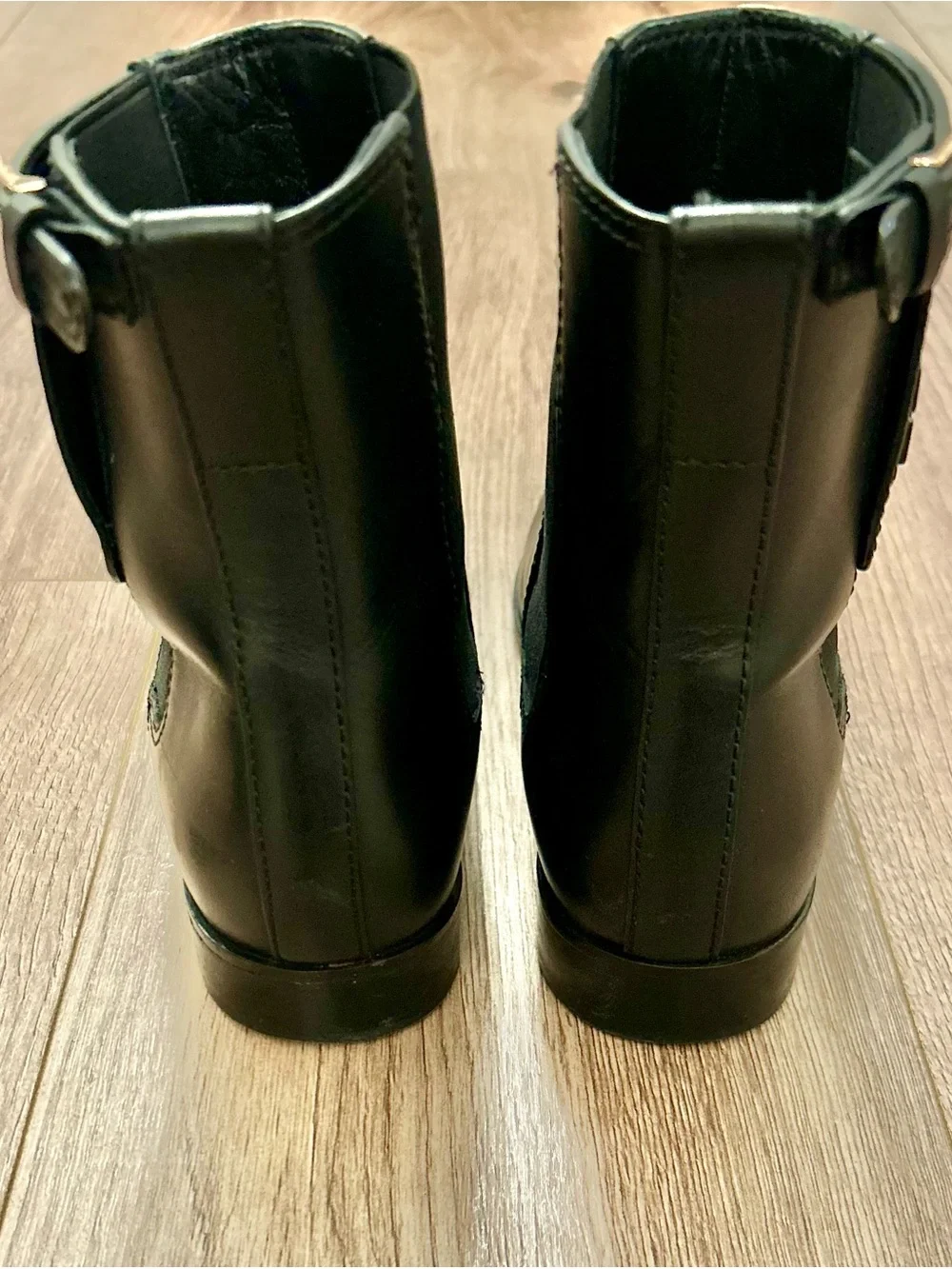 Tory Burch Wyatt Black Leather Boots